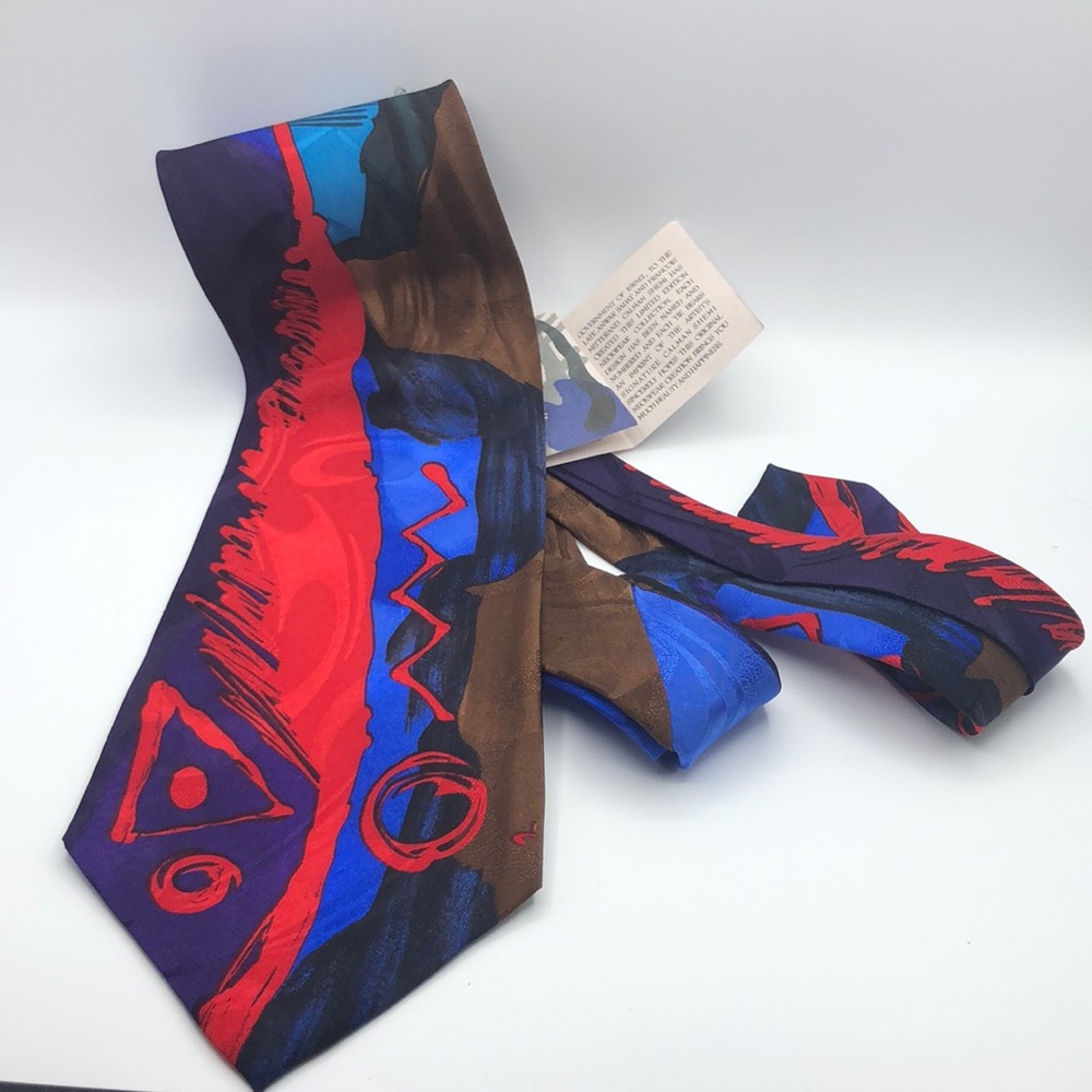 Calman Shemi “Modern Times” Limited Edition Perfect Designer Necktie Tie